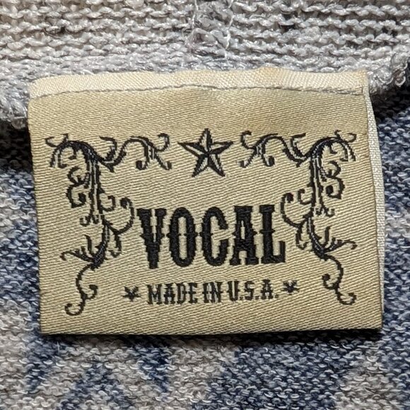 Vocal Hooded Geometric Diamond Knit Tunic w/ Kangaroo Pocket - Picture 4 of 10